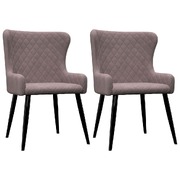 Dining Chairs 2 pcs Pink Velvet