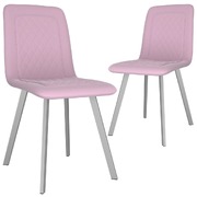 Dining Chairs 2 pcs Pink Velvet