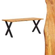 Dining Table Solid Oak Wood Natural