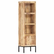 Highboard 38x30x137 cm Solid Rough Mango Wood