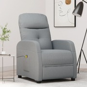 Massage Chair Light Grey Fabric