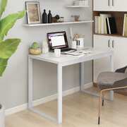 Elegant White Engineered Wood Computer Desk Perfect for Home Offices