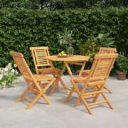 Teak Elegance: 5-Piece Garden Dining Set