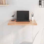 Natural Elegance: Oak-Topped Light Brown Treated Solid Wood Table