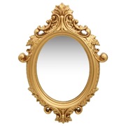 Wall Mirror Castle Style 56x76 cm Gold