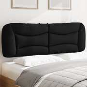 Headboard Cushion Black 153 cm Fabric