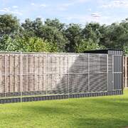 Elegant Aviary with Extension Silver Steel for a Sleek and Durable Design