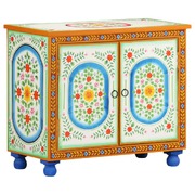 Hand Painted Sideboard in Solid Mango Wood: A Timeless Piece to Enhance Your Living Room