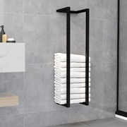 Towel Rack Black Iron