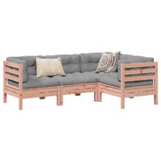 4 Piece Garden Sofa Set with Cushions