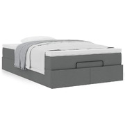 Modern Dark Grey Ottoman Bed with Mattress for Super Single Comfort