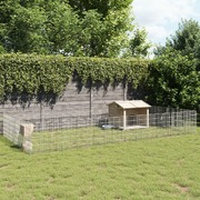 Durable 24-Panel Galvanized Iron Free Range Animal Enclosure for Optimal Safety