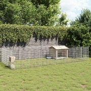 Versatile 24-Panel Galvanised Iron Free Range Animal Enclosure for Secure