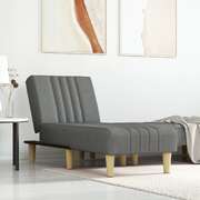 Stylish and Comfortable Dark Grey Fabric Chaise Longue for Your Living Room