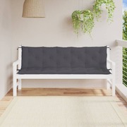 Garden Bench Cushions 2pcs Anthracite Oxford Fabric