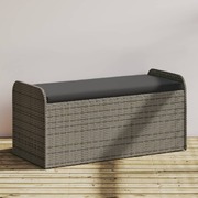 Storage Bench with Cushion Grey