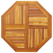 Table Top Replacement Board Furniture Desktop Octagonal Solid - Wood Acacia