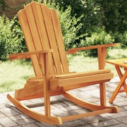 Durable Solid Wood Teak Adirondack Rocking Chair for Stylish Outdoor Comfort