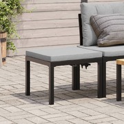 Stylish and Durable Black Garden Stool with Cushion: Enhance Your Outdoor Seating