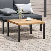 Sleek Black Aluminium Garden Coffee Table  Stylish and Durable Outdoor Furniture