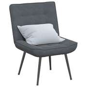 Luxury Dark Grey Velvet Relaxing Chair for Ultimate Relaxation