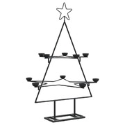 Metal Christmas Tree for Decoration Xmas Tree Holiday Ornament - Black