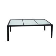 Garden Table Black - Poly Rattan