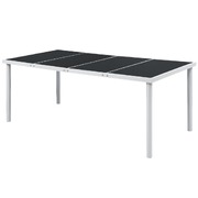 Garden Table, Black Steel