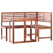 2 Piece Bistro Set Solid Acacia Wood