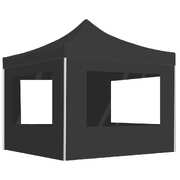 Professional Folding Party Tent with Walls Aluminium Anthracite