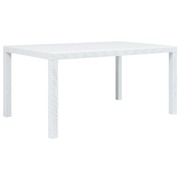 Garden Table Plastic Rattan Look