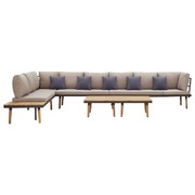 7 Piece Garden Lounge Set with Cushions Solid Acacia Wood