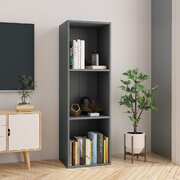 Book Cabinet/TV Cabinet Grey Chipboard