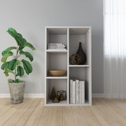 Book Cabinet/Sideboard  High Gloss White Chipboard