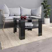 Coffee Table  High Gloss Black Chipboard