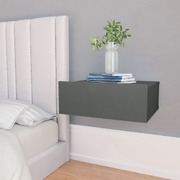 Floating Nightstand Grey Chipboard