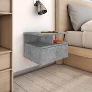 Floating Nightstands 2 pcs  Concrete Grey Chipboard