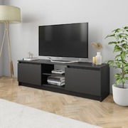 TV Cabinet Black-Chipboard