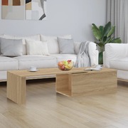 Coffee Table Sonoma Oak 150x50x35 cm Chipboard