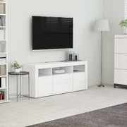 TV Cabinet White 120x30x50 cm Chipboard