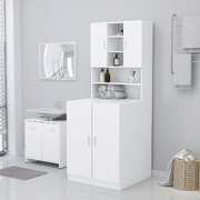 White Washing Machine Cabinet