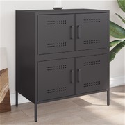 Modern Elegance: Black Steel Sideboard for Stylish Storage