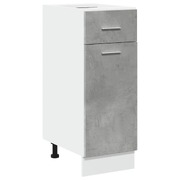 Drawer Bottom Cabinet Sideboard Cupboard Concrete Grey Engineered Wood - Outdoor Luxury