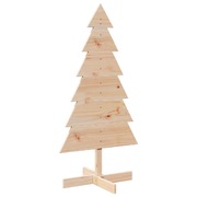 Elegance Wooden Christmas Tree for Decoration 120 cm Solid Wood Pine