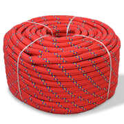 Marine Rope Polypropylene 6 mm 100 m Red