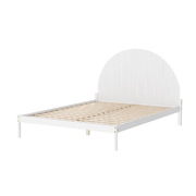 Bed Frame Queen Size Wooden White