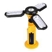 Work Light Rechargeable USB Cordless LED Lamp 90°Rotation Hook Folding