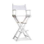 Tall Director Chair - White