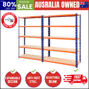 2.4Mx1.8M Garage Shelving Warehouse Rack Pallet Racking Storage Blue