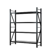 2.4Mx2M Garage Shelving Warehouse Rack Pallet Racking Storage Shelf Black